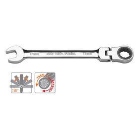 Ceta Form B06-12 12 mm Mafsallı C-Gear Cırcırlı Kombine Anahtar
