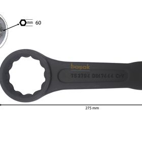 Ceta Form B24-60 60 mm Yıldız Ağız Çakma Anahtar