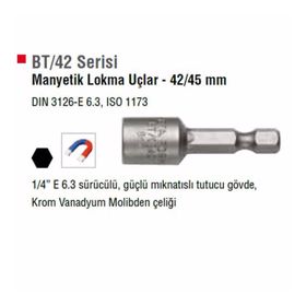 Ceta Form BT-0842 8 mm Manyetik Somun Tutucu Lokma