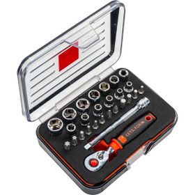 Ceta Form C00-27PH5 27 Parça 1/4'' 6 Köşe Kompakt Kutu Lokma Takımı