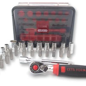 Ceta Form C00-27PH5 27 Parça 1/4'' 6 Köşe Kompakt Kutu Lokma Takımı
