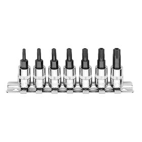 Ceta Form C08S-RTP7 7 Parça 1/4 inç 5 Köşe Delikli Torx Uçlu Lokma Takımı