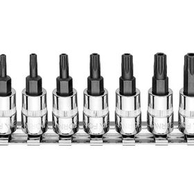 Ceta Form C08S-RTP7 7 Parça 1/4 inç 5 Köşe Delikli Torx Uçlu Lokma Takımı