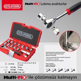 Ceta Form C10-15PG1 15 Plastik Kutulu Parça Multi Fix Lokma Takımı