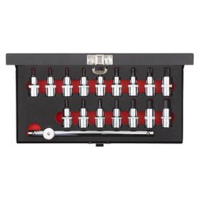 Ceta Form C28S-17PTH 17 Parça 1/2” TORX ve Allen Uçlu Lokma Takımı