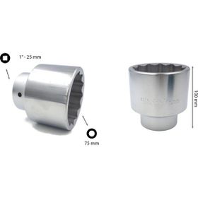 Ceta Form C42-B75 1 inç 12 Köşe Yıldız 75 mm Lokma Anahtar