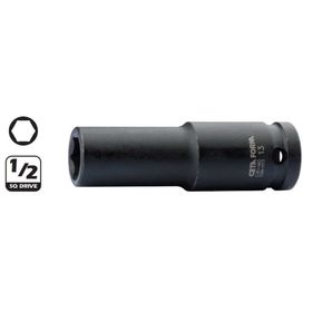 Ceta Form C64-H24 1-2 inç 6 Köşe Derin Havalı 24 mm Lokma Anahtar