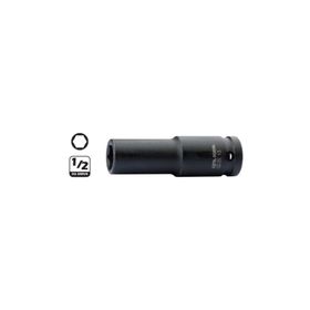 Ceta Form C64-H24 1-2 inç 6 Köşe Derin Havalı 24 mm Lokma Anahtar