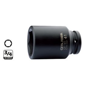 Ceta Form C74-H32 32 mm 6 Köşe Derin Havalı Lokma Anahtar