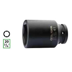 Ceta Form C74-H46 3-4 inç 6 Köşe Derin Havalı 46 mm Lokma Anahtar