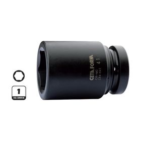 Ceta Form C84-H46 1 inç 6 Köşe Derin Havalı 46 mm Lokma Anahtar