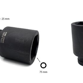 Ceta Form C84-H75 1 inç 6 Köşe Derin Havalı 75 mm Lokma Anahtar