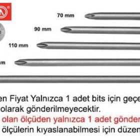 Ceta Form CB-1272 1-4 inç PH2x127 mm 12'li Yıldız Bits Uç