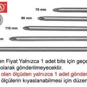 Ceta Form CB-1272 1-4 inç PH2x127 mm 12'li Yıldız Bits Uç