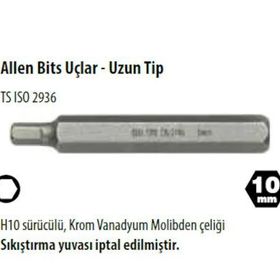 Ceta Form CB-2112G 6 Adet 12x75 mm Uzun Tip H10 Allen Bits Uç