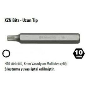 Ceta Form CB-3106G 10 Adet M6x 75 mm Uzun Tip H10 XZN Bits Uç