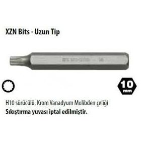 Ceta Form CB-3106G 10 Adet M6x 75 mm Uzun Tip H10 XZN Bits Uç