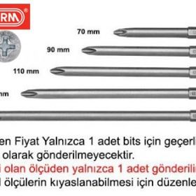 Ceta Form CB-902 1/4 inç PH2x90 mm 12'li Yıldız Bits Matkap Ucu