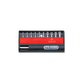 Ceta Form CB/ST113T Delikli Torx Bits Uç Takımı + 1/4'' 11 Parça Bits Tutucu