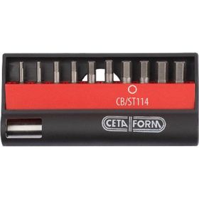 Ceta Form CB/ST113T Delikli Torx Bits Uç Takımı + 1/4'' 11 Parça Bits Tutucu