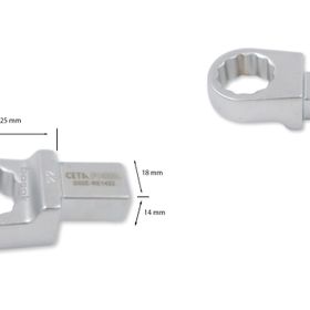Ceta Form D02E-RE1422 22 mm Yıldız 14X18 mm Tork Anahtar Ucu