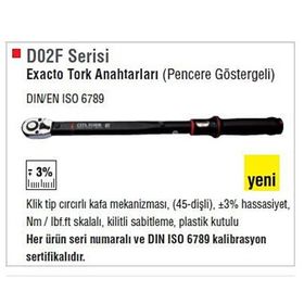 Ceta Form D02F-2120 1/2" Exacto Tork Anahtarı