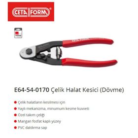 Ceta Form E64-54-0170 170 mm Dövme Çelik Halat Kesici
