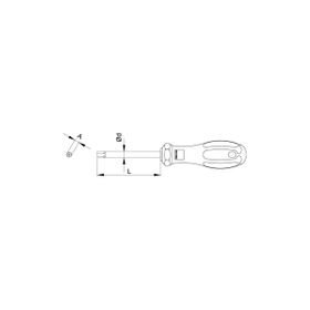 Ceta Form F19-015-080 C-Plus Delikli Torx Uçlu T15x80 mm Tornavida