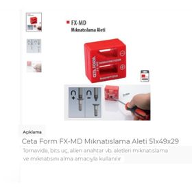 Ceta Form FX-MD Mıknatıslama Aleti
