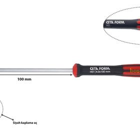 Ceta Form H01-40-100 4x100 mm Düz Uçlu Elektronikçi Tornavidası