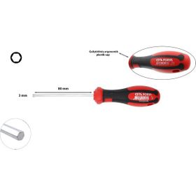 Ceta Form H06-30-080 3 mm Allen Uçlu Elektrikçi Tornavidası