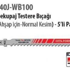 Ceta Form J40J-WB100 Normal Kesim 5'li Ahşap Dekupaj Testere Bıçağı
