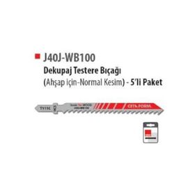 Ceta Form J40J-WB100 Normal Kesim 5'li Ahşap Dekupaj Testere Bıçağı