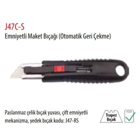 Ceta Form J47C-S Emniyetli Maket Bıçağı