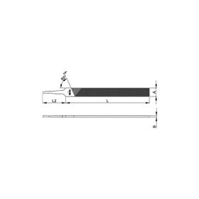 Ceta Form J55-306 6 inç-150 mm İnce Diş Standart Eğe