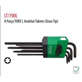 Ceta Form LT/700IPR 8 Parça 5 Köşe Delikli Torx L Uzun Tip Anahtar Takımı
