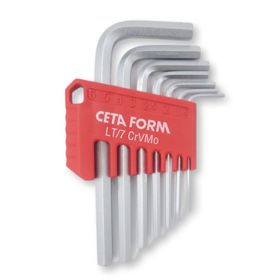 Ceta Form LTB/7 7 Parça Kısa Tip Fosfat Kaplı L Allen Anahtar Takımı