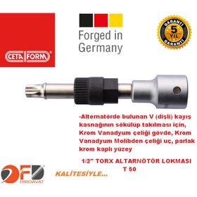 Ceta Form N42-01T50 1-2 inç Torx Altenatör Lokması T50