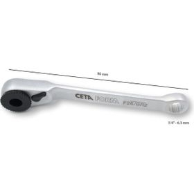 Ceta Form No.2 F26/BR2 1/4" Bits Cırcır Kolu