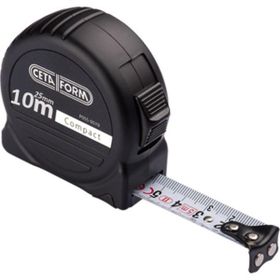 Ceta Form P05B-1025 25 mm 10 Metre Siyah Şerit Metre