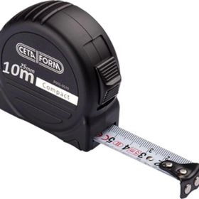 Ceta Form P05B-1025 25 mm 10 Metre Siyah Şerit Metre