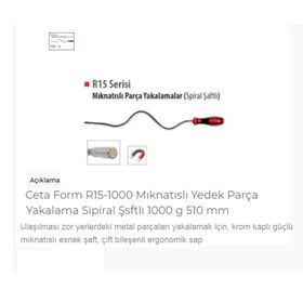Ceta Form R15-1000 Mıknatıslı Parça Yakalama Aleti