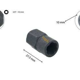 Ceta Form R32-10 1/2 inç 10 mm Spiral Lokma Anahtar