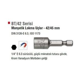 Cetaform BT/0842 8 mm 42 mm Manyetik Lokma Uç
