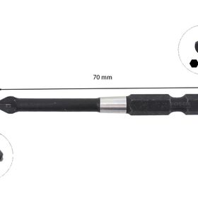 Cetaform CB/712TM 70 mm Pz2 Darbeli Kullanım Uzun Boy Pozidriv Bits Uç