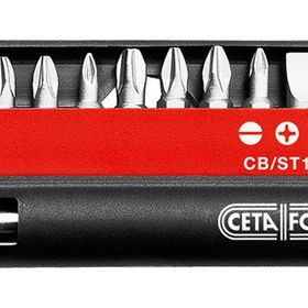 Cetaform CB/ST111 11 Parça Düz Yıldız Pozidriv Bits Uç Takımı