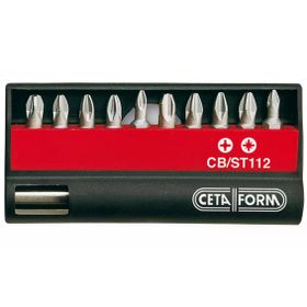 Cetaform CB/ST112 11 Parça Yıldız Pozidriv Bits Uç Takımı