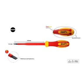 Cetaform G01-055-125 C-Plus 1000V Düz Uçlu Tornavida