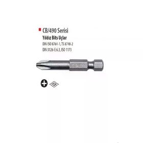 Cetaform PZ2 x 50 mm Mıknatıslı Bits Uçlu Yıldız Tornavida Ucu