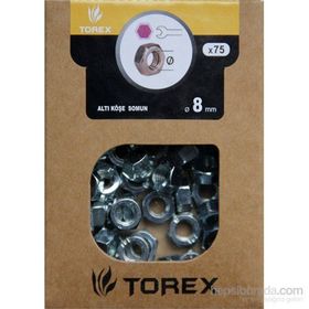 Çetin DIN-934 M8 75 Adet 8 mm 75 Adet Altı Köşe Somun